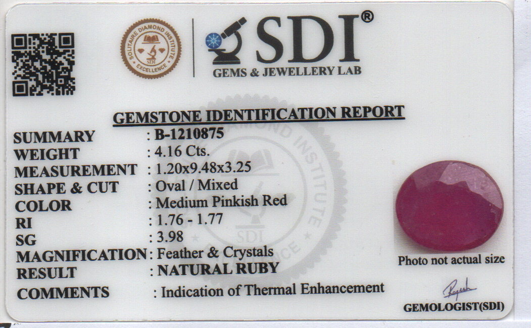 Ruby - 4.16 CARATS