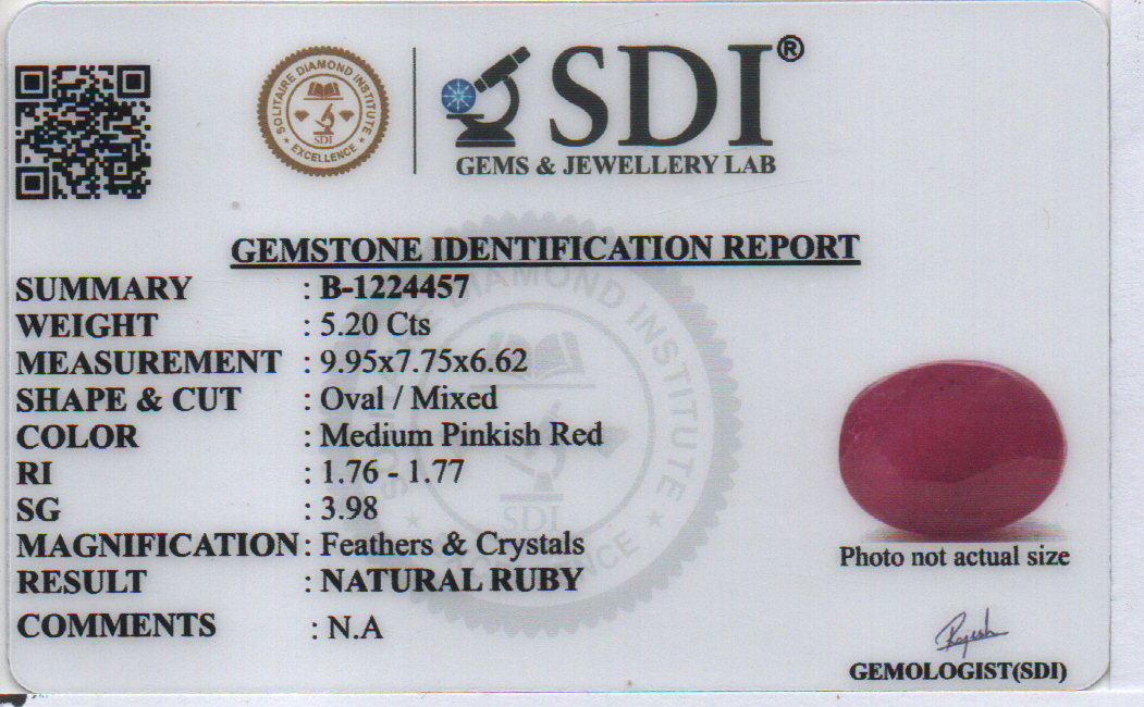 RUBY - 5.78 CARATS