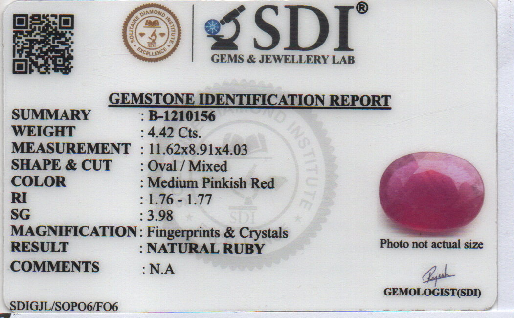 RUBY - 4.42 CARATS