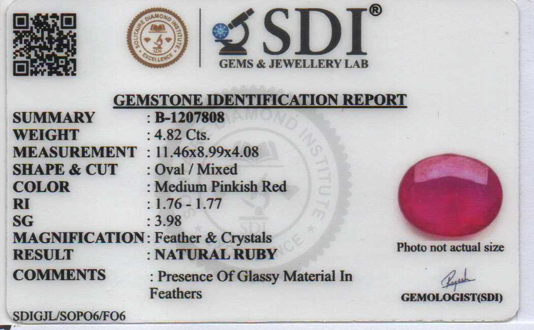 RUBY - 4.82 CARATS