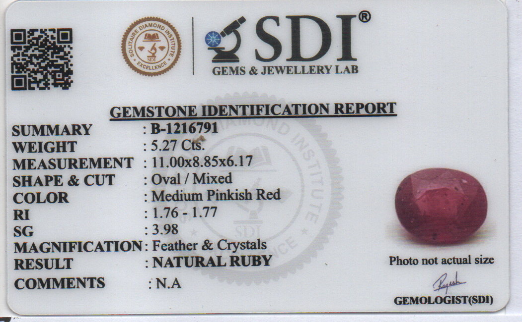 RUBY - 5.27 CARATS